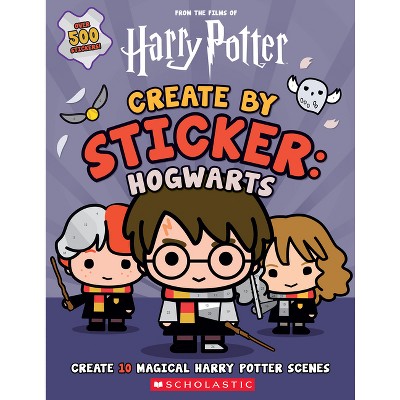 Harry Potter: Create by Sticker: Hogwarts - by Cala Spinner (Paperback)