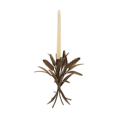 Gallerie II Wheat Metal Candle Holder
