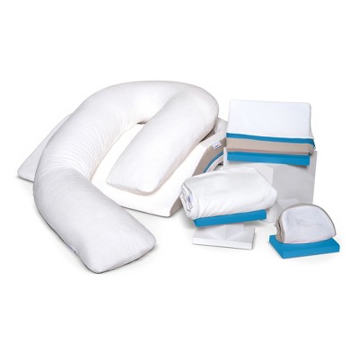 MedCline Shoulder Relief System, Bundle - Bed Wedge & Shoulder Pillow for Side Sleepers + Extra Cases