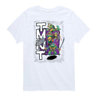 Boys' - Teenage Mutant Ninja Turtles - Donatello, Raphael, Leonardo, & Michelangelo Short Sleeve Graphic T-Shirt