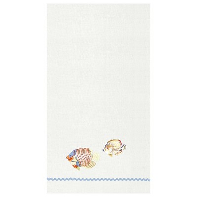 C&F Home Colorful Fish Hemstitch Decorative Guest Towel