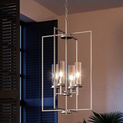 Urban Ambiance Luxury New Traditional Chandelier 31.75''H x 18''W,  Brushed Nickel Finish,  Griffith Collection, UHP3984