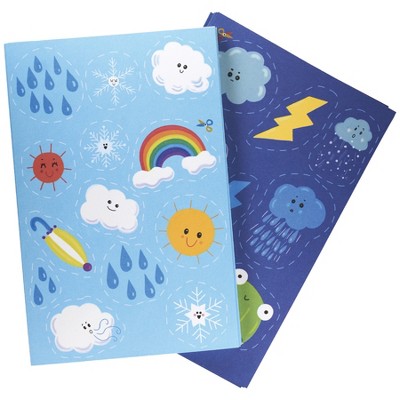 Roylco Learn About Weather Craft Paper, 80 Sheets