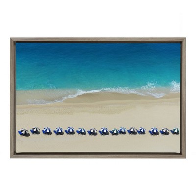 23" x 16" Untitled Framed Canvas Wall Art - Amanti Art: Modern Style, Polystyrene Frame, Sawtooth Mount
