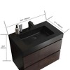 Integrated engineered quartz basin WITHOUT drain and faucet - 3 of 4