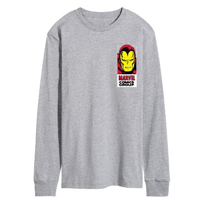 Men's - Marvel - Iron Man Invincible Oversized Long Sleeve Graphic T-Shirt