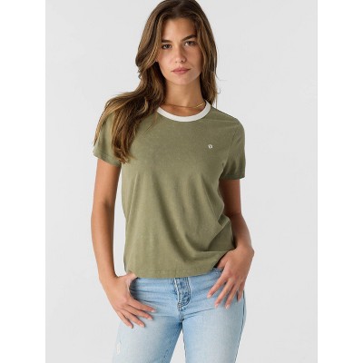 Hang Ten Sophie Ringer Tee Olive