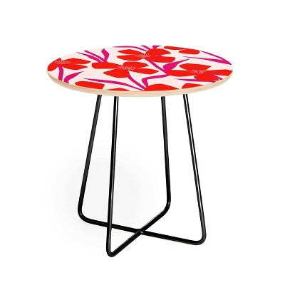 Maritza Lisa Floral Pattern Side Table - Deny Designs
