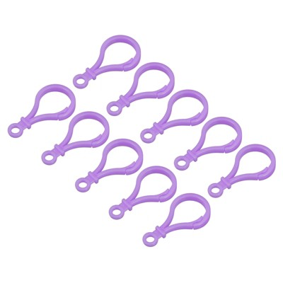 Unique Bargains Plastic Colorful Multipurpose Bulk Claw Snap Clip Hooks 24 Pcs