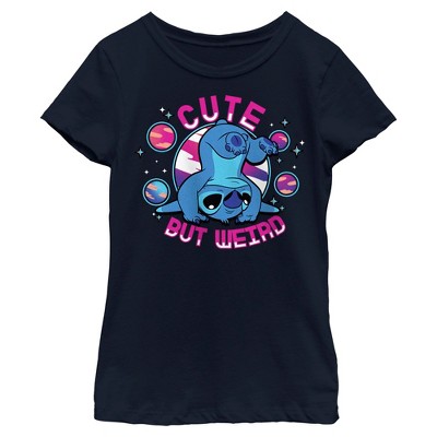 Girls Lilo & Stitch Cute But Weird T Shirt