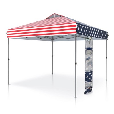 Captiva Designs 10’x10’ Instant Pop Up Canopy Tent – One-Push Setup with Vented Roof, Includes Storage Bag and Accessories