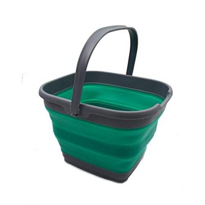 SAMMART 10L (2.6 Gallon) Collapsible Rectangular Handy Basket/Bucket
