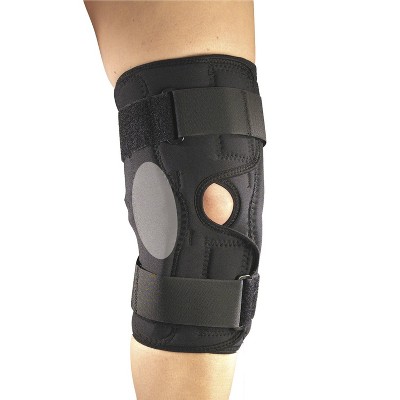 OTC Knee Stabilizer Wrap, ROM Hinged Bars, Orthotex, Black