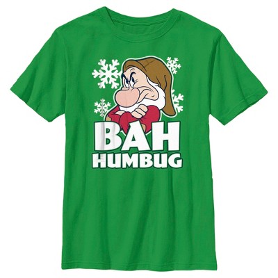 Boy's Disney Snow White and the Seven Dwarfs Grumpy Bah Humbug T-Shirt