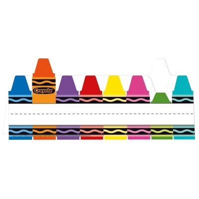 Eureka® Crayola® Tented Name Plate, 9-5/8" x 6-1/2", 36 Per Pack, 6 Packs