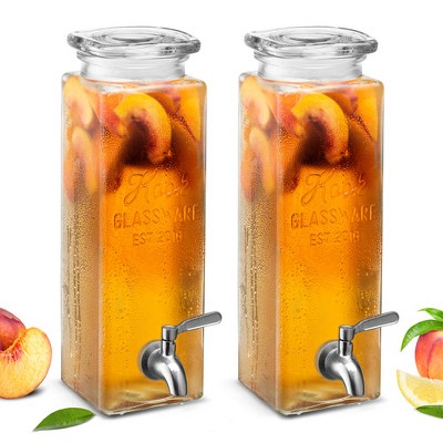Kook Drink Glass Dispenser, Set of 2 , 80 Oz