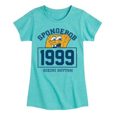 Girls' - Spongebob Squarepants - 1999 Bikini Bottom Fitted Short Sleeve Graphic T-Shirt