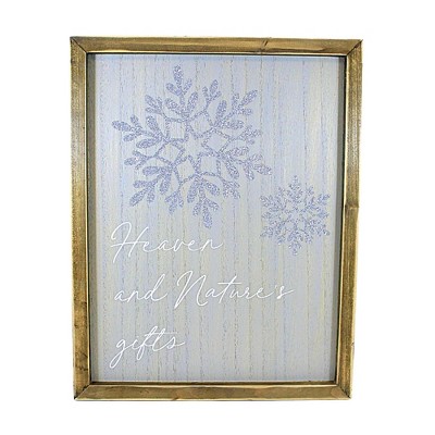 Ganz 14.0 Inch Snowflake Wall Decor Christmas , Frame Metallic (1PC)