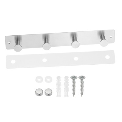 Unique Bargains 304 Stainless Steel Waterproof Rustproof Multi-hook Coat Hooks