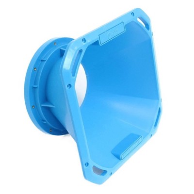 DEEJAYLED 6.5-in Speaker Despacito Midrange Diffuser Horn w/ Exponential Flare in Blue TBHDIF6BLUE