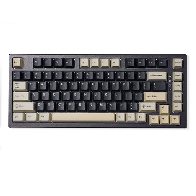MaseiKar YZ75 75% Hot Swappable Wireless Gaming Mechanical Keyboard, RGB Backlights, BT5.0/2.4G/USB-C, Dye Sub PBT Keycaps(Gateron G Pro Yellow,Black)