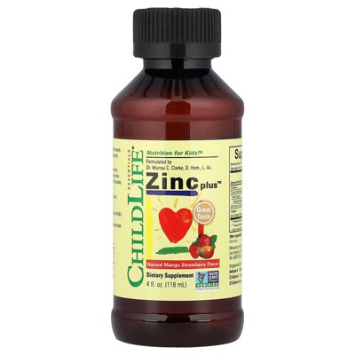 ChildLife Essentials Zinc Plus™, Natural Mango Strawberry, 4 fl oz (118 ml)