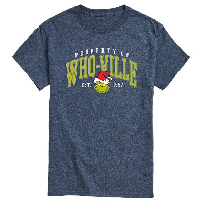 Men's - Dr. Seuss - The Grinch Whoville Collegiate Short Sleeve Graphic T-Shirt