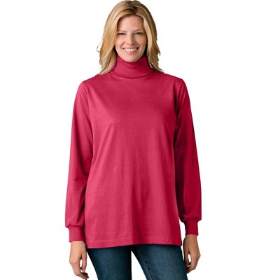 Woman Within Perfect Long-Sleeve Turtleneck Tee