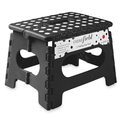 Casafield Folding Step Stools with Handle, Collapsible Foot Stools for Use in Kitchen and Bathroom