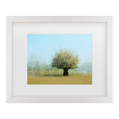 Trademark Fine Art - Katarina Holmstrom Tree With Flowers Matted Framed Art