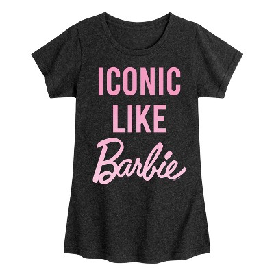 Girls' - Barbie - Iconic Like Barbie Fitted Short Sleeve Graphic T-Shirt