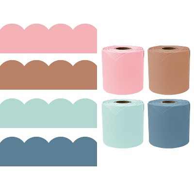 Carson Dellosa Education 65' Modern Boho 4 Pack Rolled Bulletin Board Border Set (4 rolled borders)