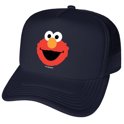 Sesame Street Elmo Head Foam Trucker Cap Navy