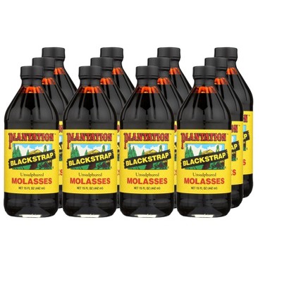 Plantation Unsulphured Blackstrap Molasses - Case of 12/15 oz