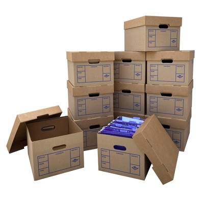 UBMOVE Office Moving Storage Boxes (12 Pk) Miracle File Moving Boxes 15"x12"x10"