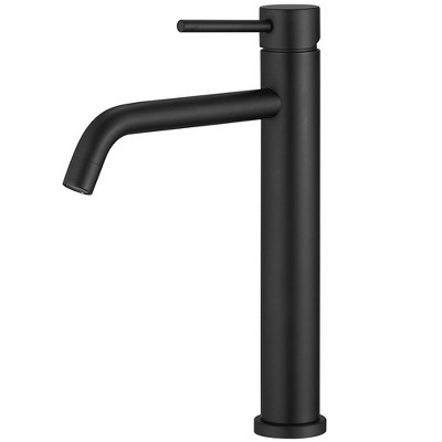 BWE Single Hole Single Handle Bathroom Vessel Sink Faucet With Pop Up Drain Without Overflow