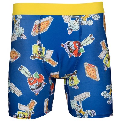 Mens SpongeBob SquarePants Krusty Krab Pizza Boxer Briefs in Pizza Box