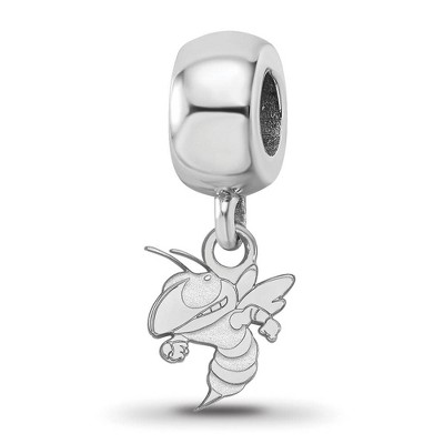 Black Bow Jewelry Sterling Silver Georgia Tech Yellow Jackets NCAA Bead Charm