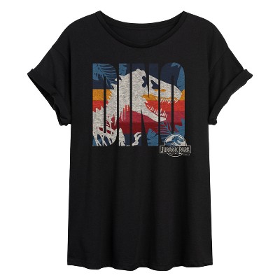 Women's - Jurassic Park - Dino-Mite Oversized Graphic T-Shirt