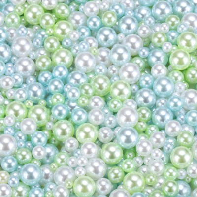 Unique Bargains Crafting Decorative Fillers No Hole Vase Faux Pearl 0.12-0.31inch 800 Pcs