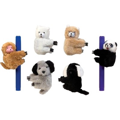 Adorable Jumbo Critter Clips (6 Pack) - Koalas, Monkeys, Dogs & Bears for Backpacks, Pencilse
