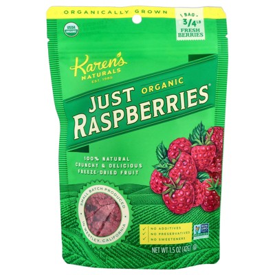 Karen's Naturals Organic Just Raspberries, 1.5 oz (42 g)