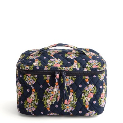 Vera Bradley Women's Outlet Cotton Essential Large Brush Up Cosmetic Bag