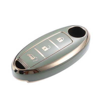 Unique Bargains Compatible 3 Button Car Key Fob Cover Case for Nissan Altima Rogue