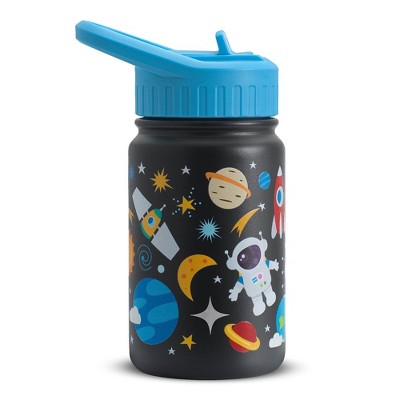 JoyJolt Kids Stainless Steel Water Bottle with Straw Lid - 12 oz