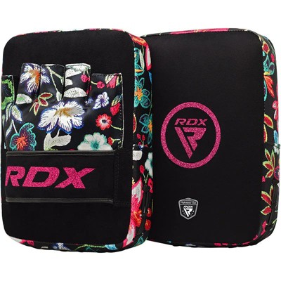 RDX Sports FL3 Floral Focus Pads For Precision Striking & Training - Premium Quality Punching Pad for Boxing, MMA, Muay Thai Floral Black