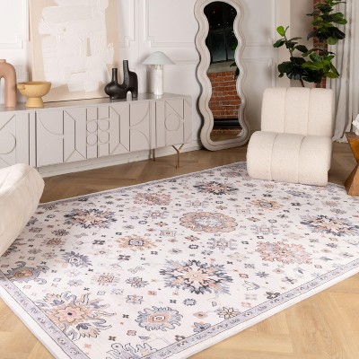 Rug Branch Vintage Traditional Distressed Indoor Soft Area Rug