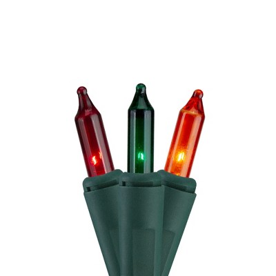 J. Hofert Co Everglow 8-Function Mini Christmas Lights - Multi-Color - 37.5ft Green Wire - 150ct