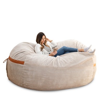 Big Joe Bean Bag Chair with Removeable Cover, Foam Filled, Multiple Sizes and Fabrics, All Ages