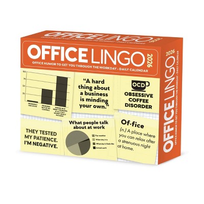 Willow Creek Press 5"x6.25" 2026 Office Lingo Box Calendar